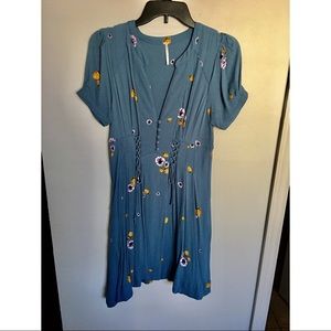 Free People Floral Strawberry Dress